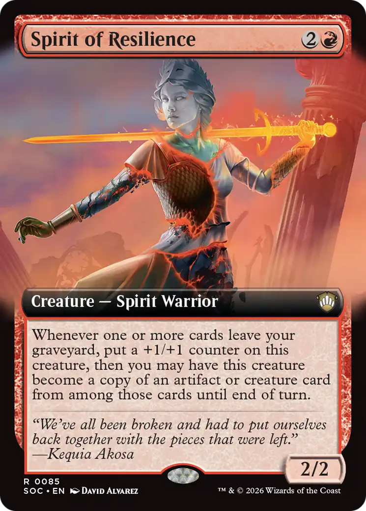 Spirit of Resilience (Extended Art) [Secrets of Strixhaven Commander] | Exor Games Bridgewater