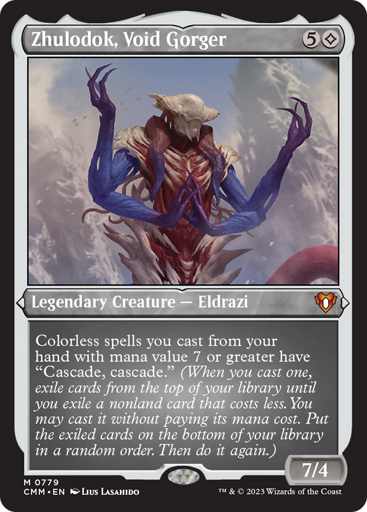 Zhulodok, Void Gorger (Display Commander) (Foil Etched) [Commander Masters] | Exor Games Bridgewater