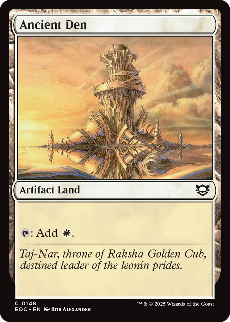 Ancient Den [Edge of Eternities Commander] | Exor Games Bridgewater