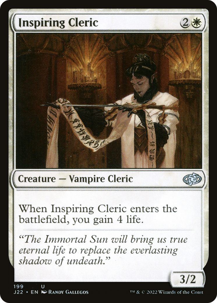 Inspiring Cleric [Jumpstart 2022] | Exor Games Bridgewater