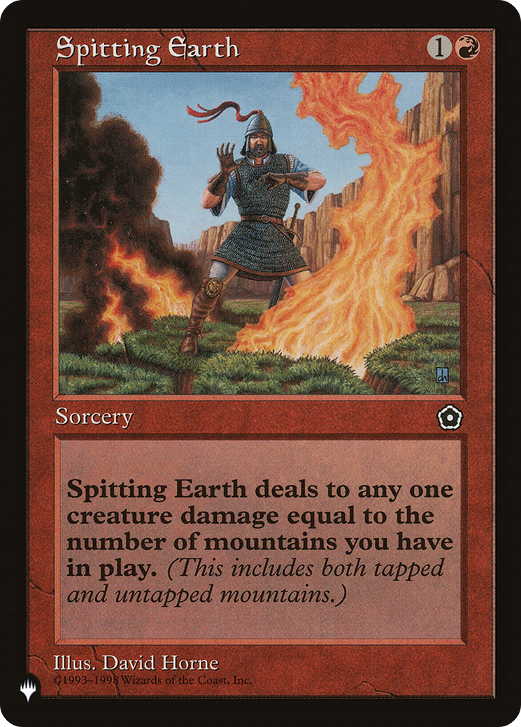 Spitting Earth [The List Reprints] | Exor Games Bridgewater