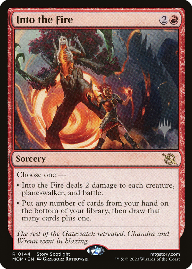 Into the Fire (Promo Pack) [March of the Machine Promos] | Exor Games Bridgewater