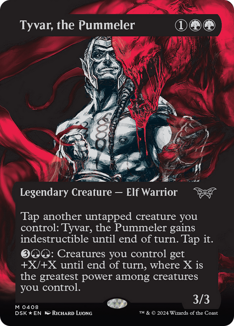 Tyvar, the Pummeler (Showcase) (Textured) [Duskmourn: House of Horror] | Exor Games Bridgewater