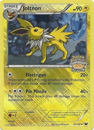 Jolteon (37/108) (Regional Championship) [League & Championship Cards] | Exor Games Bridgewater