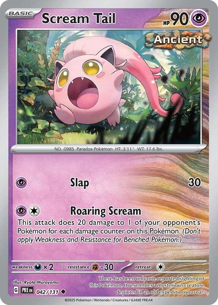 Scream Tail (042/131) [Scarlet & Violet: Prismatic Evolutions] | Exor Games Bridgewater
