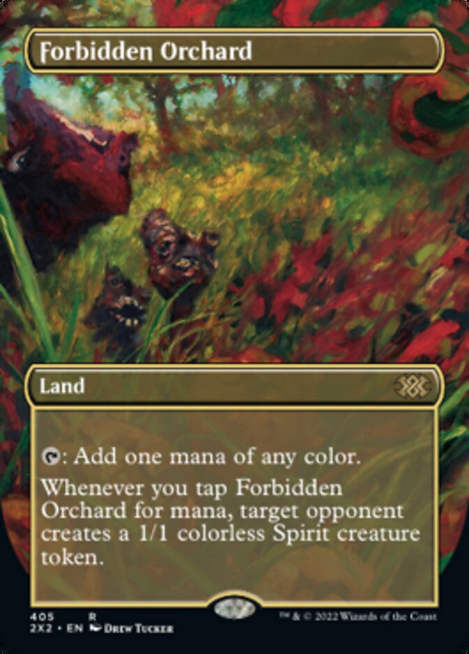 Forbidden Orchard (Borderless Alternate Art) [Double Masters 2022] | Exor Games Bridgewater