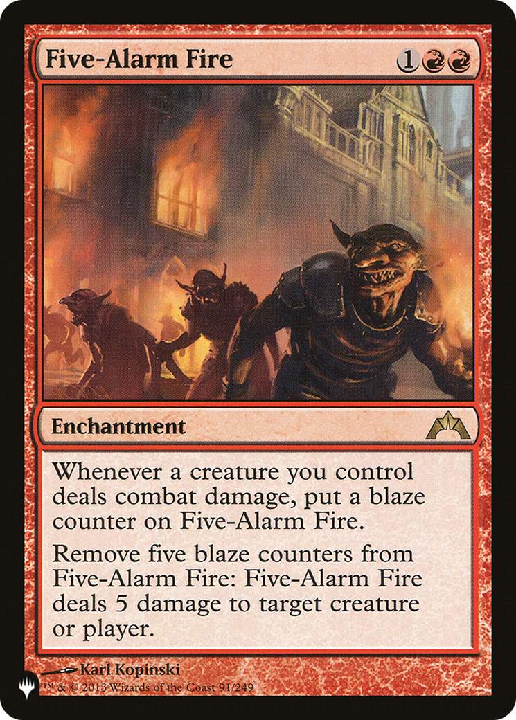 Five-Alarm Fire [The List] | Exor Games Bridgewater