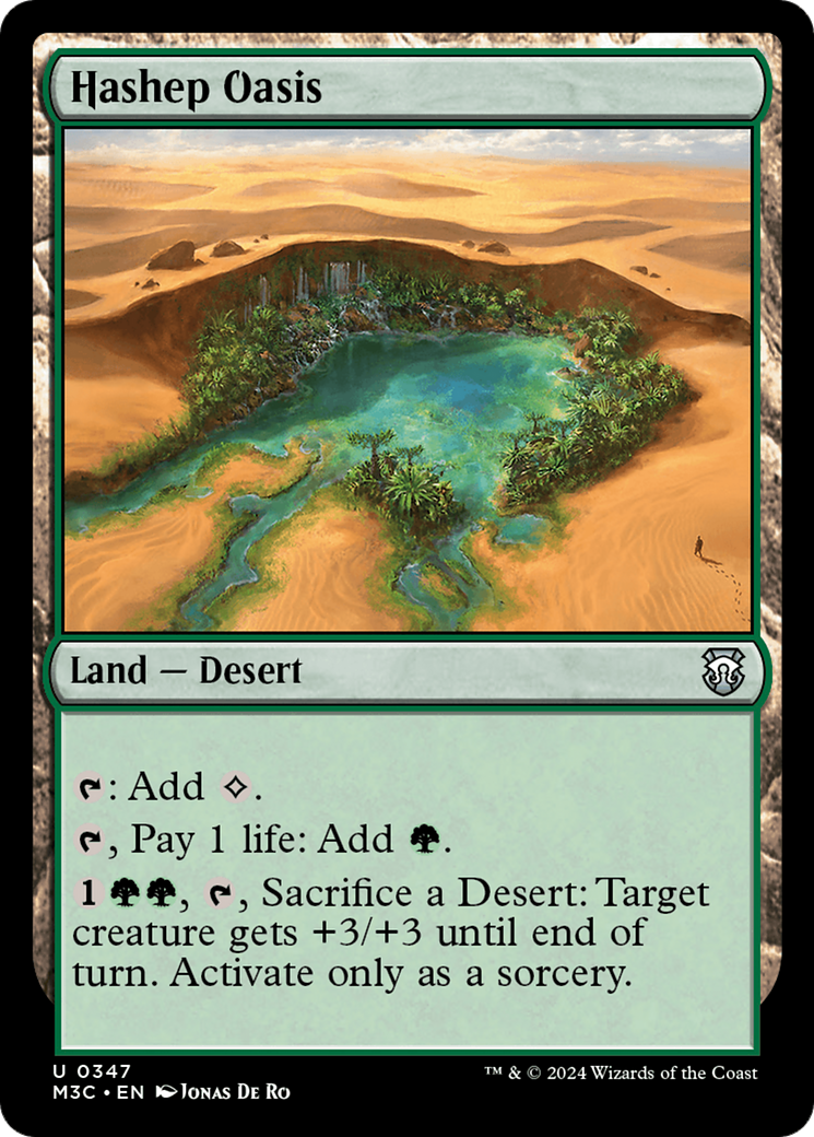 Hashep Oasis (Ripple Foil) [Modern Horizons 3 Commander] | Exor Games Bridgewater