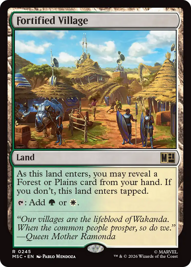 Fortified Village (Surge Foil) [Marvel Super Heroes Commander] | Exor Games Bridgewater