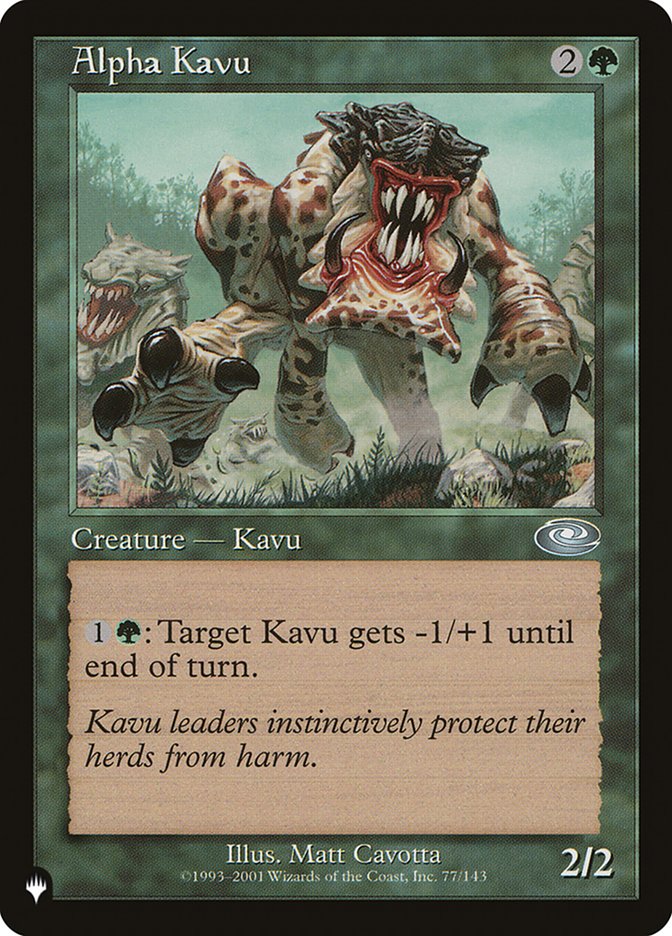 Alpha Kavu [The List] | Exor Games Bridgewater