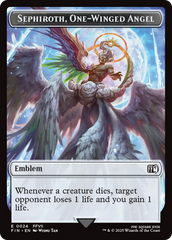 Emblem - Sephiroth, One-Winged Angel // Robot Warrior Double-Sided Token [FINAL FANTASY Tokens] | Exor Games Bridgewater