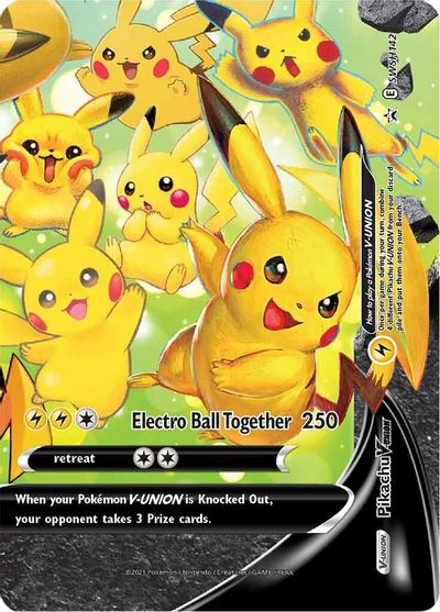 Pikachu V-UNION (SWSH142) (Celebrations) [Sword & Shield: Black Star Promos] | Exor Games Bridgewater