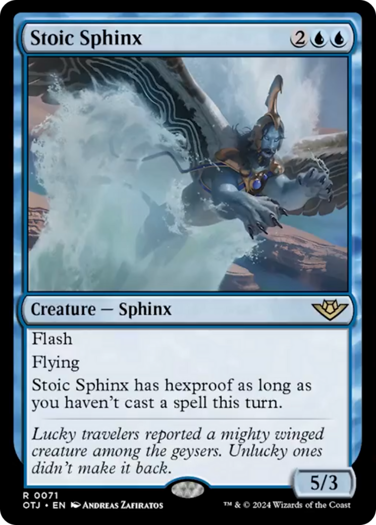 Stoic Sphinx [Outlaws of Thunder Junction] | Exor Games Bridgewater