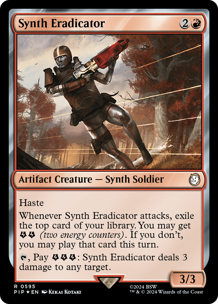 Synth Eradicator (Surge Foil) [Fallout] | Exor Games Bridgewater