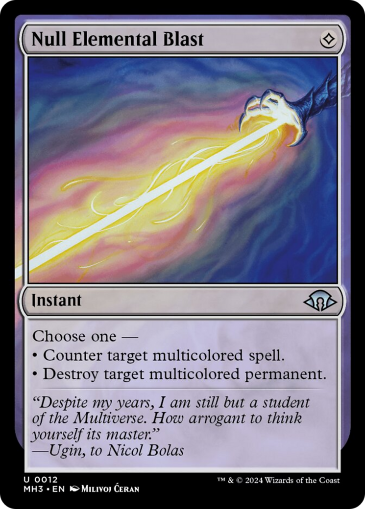 Null Elemental Blast [Modern Horizons 3] | Exor Games Bridgewater