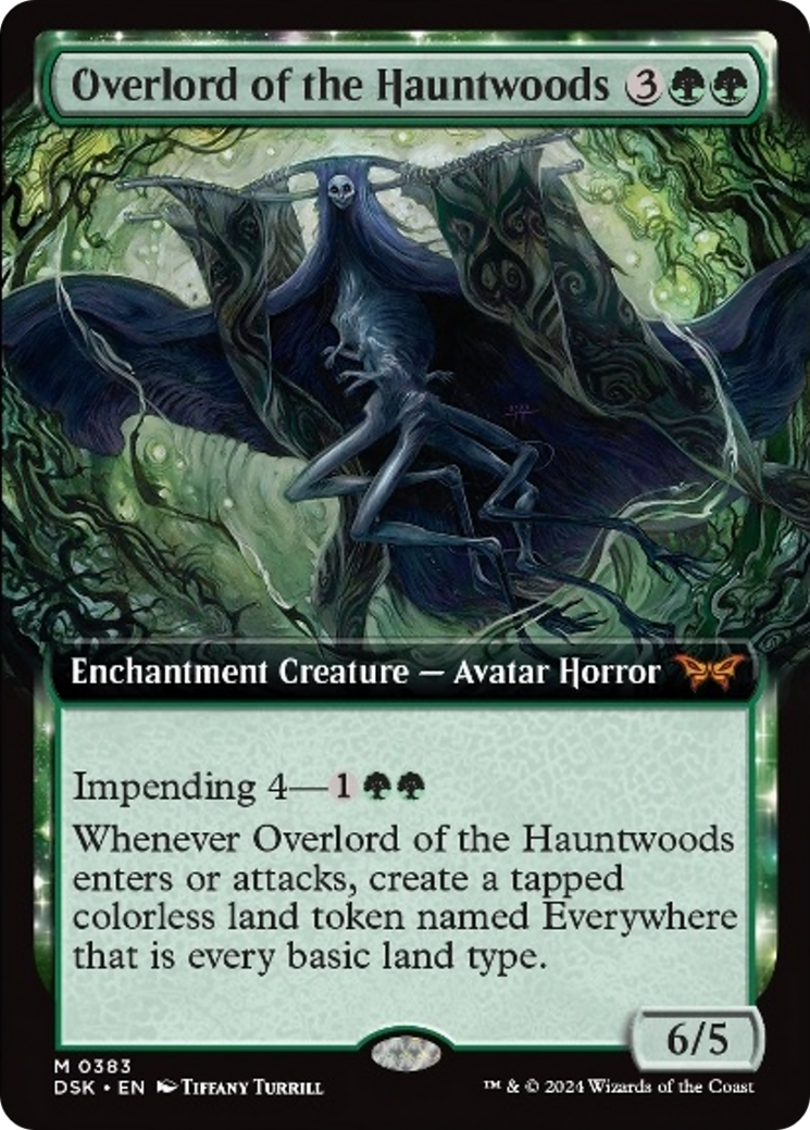 Overlord of the Hauntwoods (Extended Art) [Duskmourn: House of Horror] | Exor Games Bridgewater