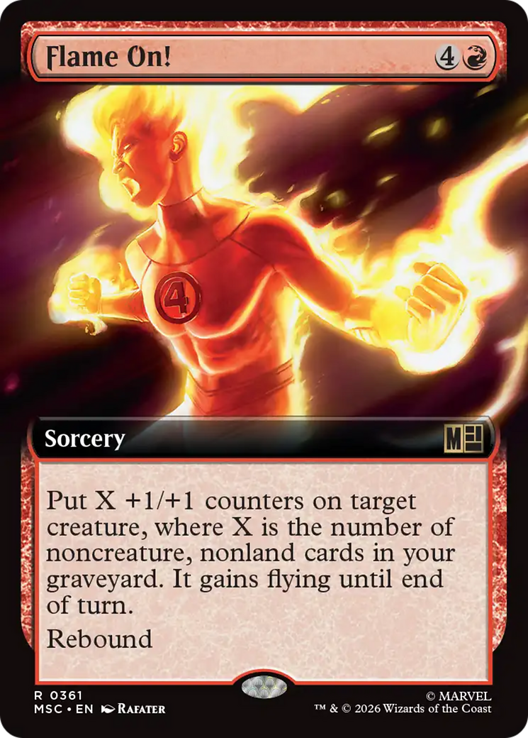 Flame On! (Extended Art) [Marvel Super Heroes Commander] | Exor Games Bridgewater