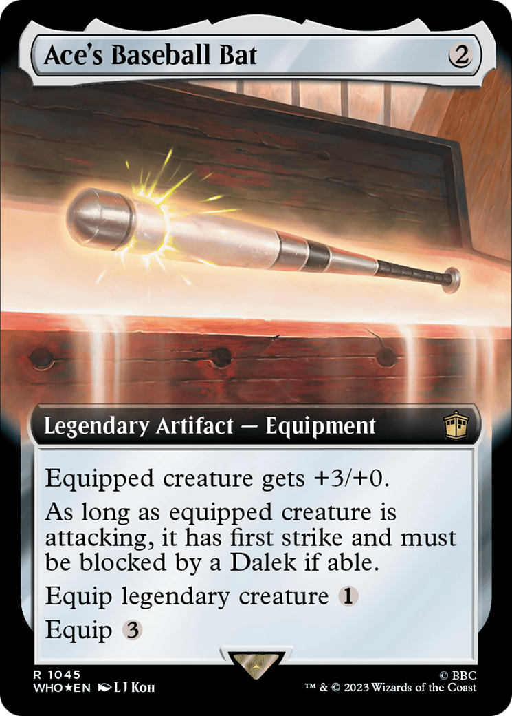 Ace's Baseball Bat (Extended Art) (Surge Foil) [Doctor Who] | Exor Games Bridgewater