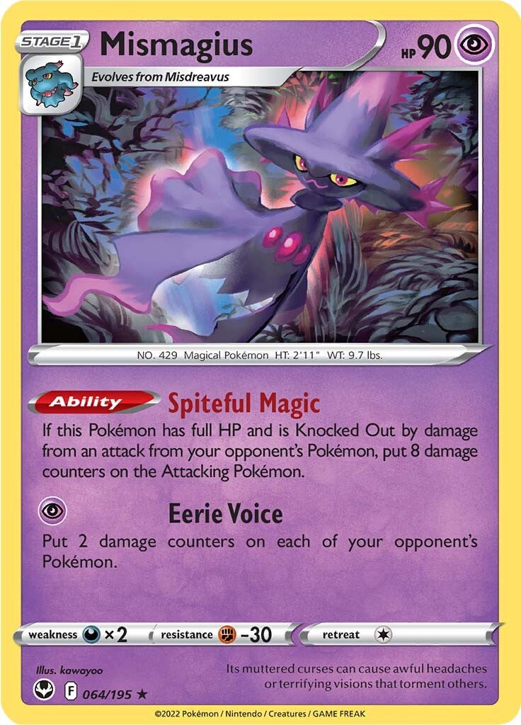 Mismagius (064/195) [Sword & Shield: Silver Tempest] | Exor Games Bridgewater