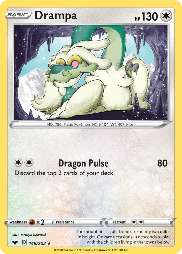 Drampa (149/202) [Sword & Shield: Base Set] | Exor Games Bridgewater