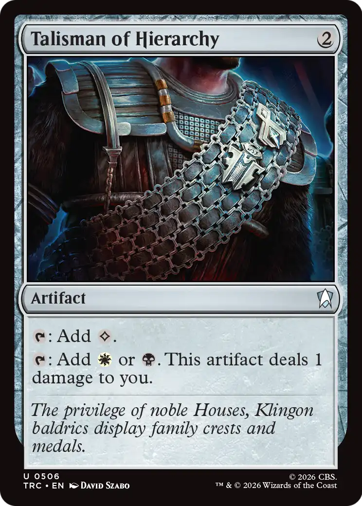 Talisman of Hierarchy (Surge Foil) [Star Trek Commander] | Exor Games Bridgewater