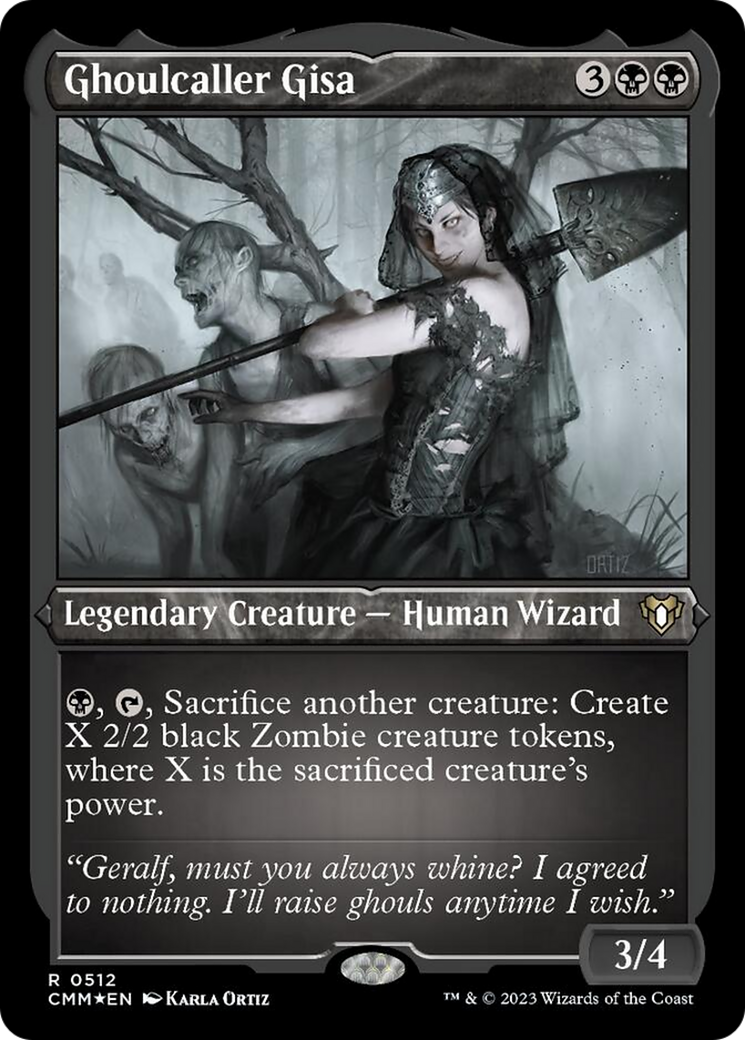 Ghoulcaller Gisa (Foil Etched) [Commander Masters] | Exor Games Bridgewater