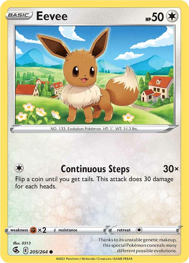 Eevee (205/264) [Sword & Shield: Fusion Strike] | Exor Games Bridgewater