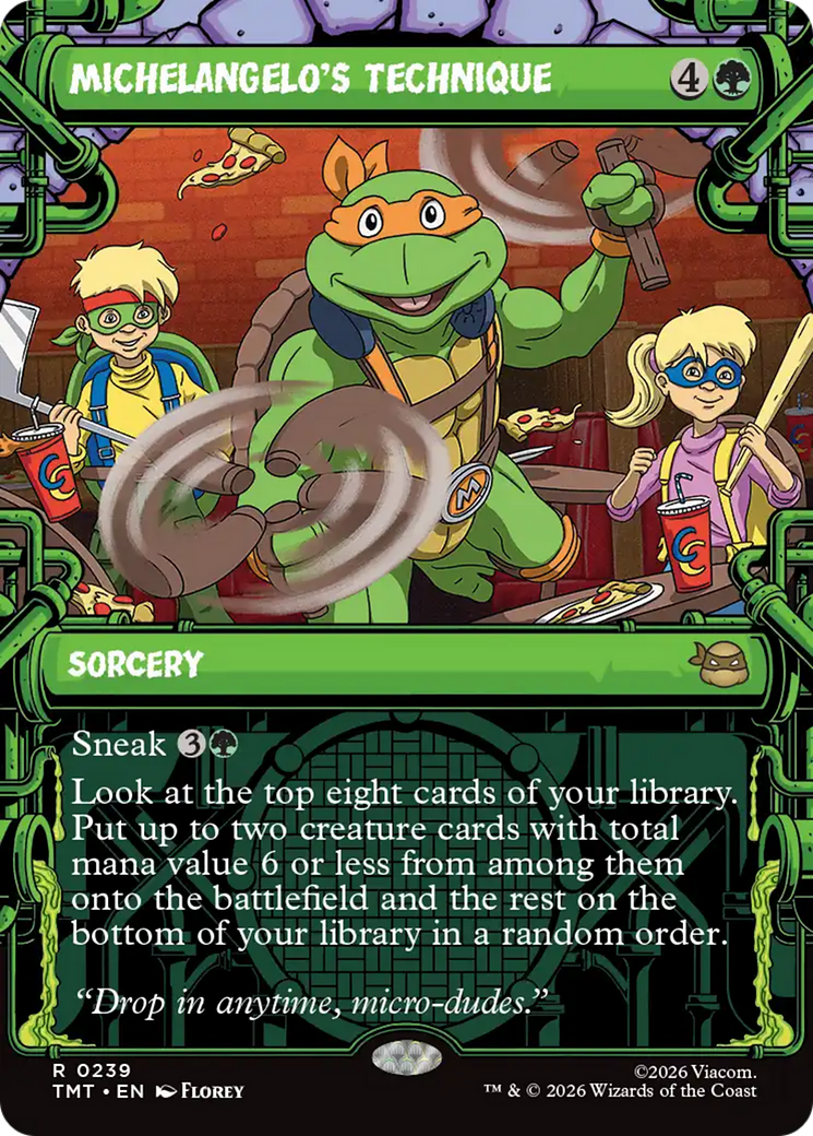 Michelangelo's Technique (Showcase) [Teenage Mutant Ninja Turtles] | Exor Games Bridgewater