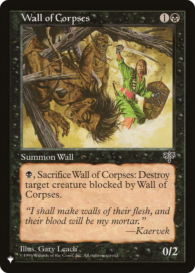 Wall of Corpses [The List] | Exor Games Bridgewater