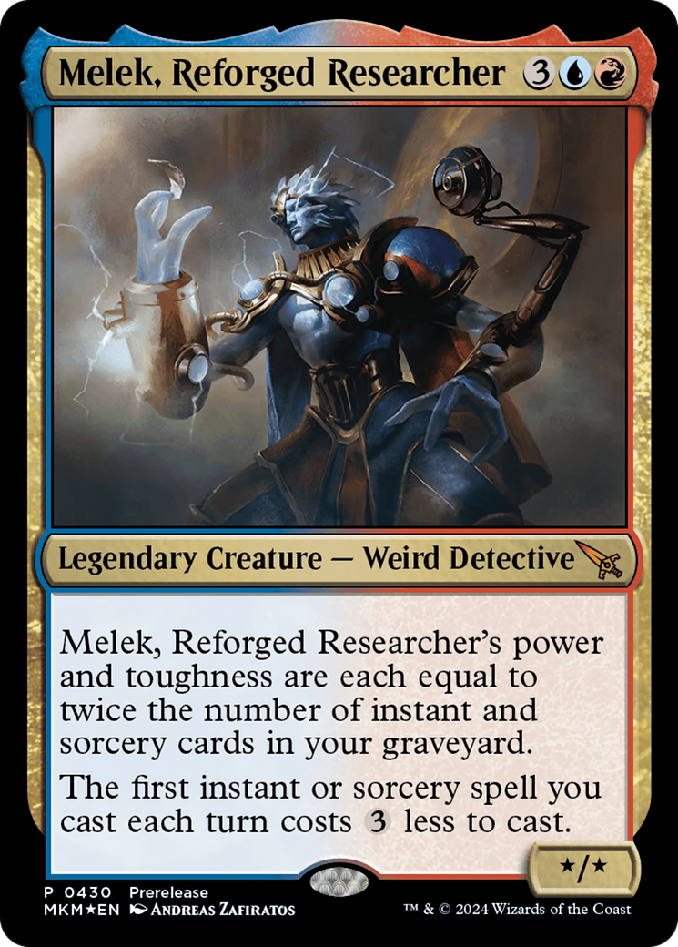 Melek, Reforged Researcher [Murders at Karlov Manor Prerelease Promos] | Exor Games Bridgewater