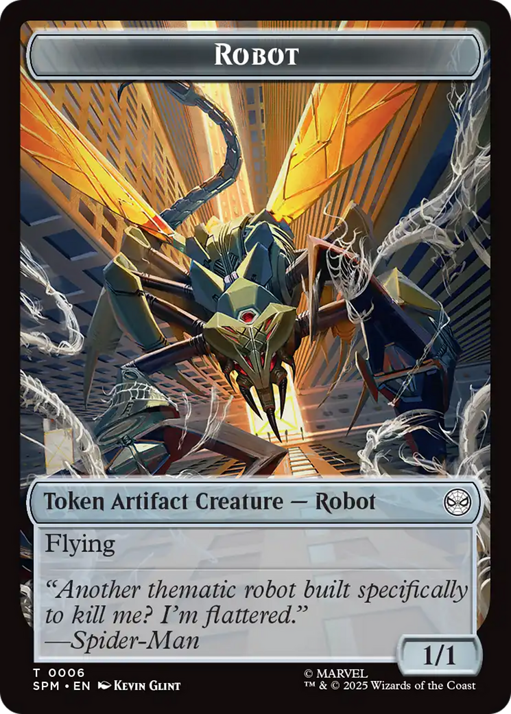 Food // Robot Double-Sided Token [Marvel's Spider-Man Tokens] | Exor Games Bridgewater