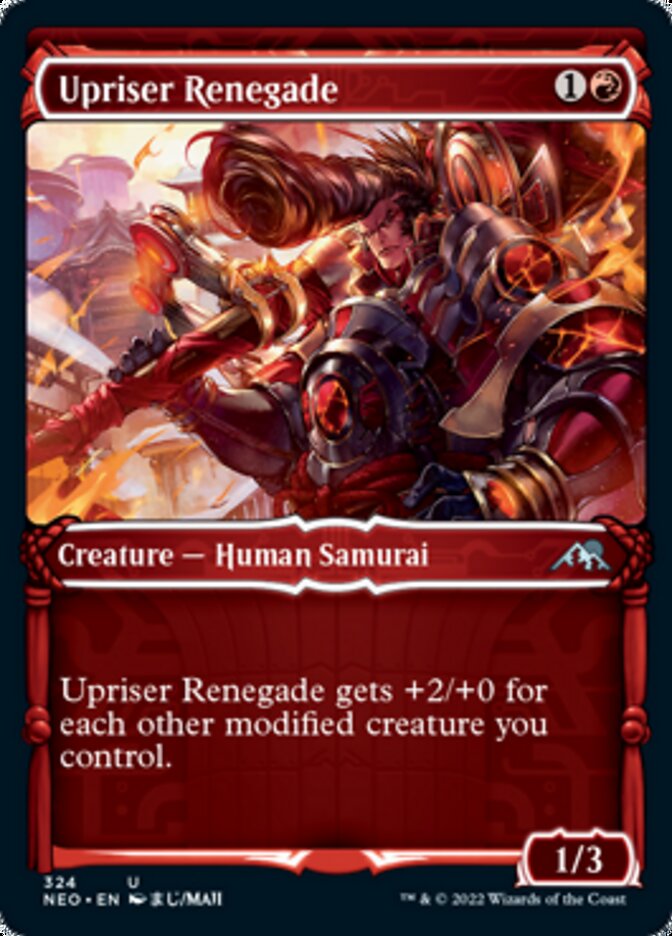 Upriser Renegade (Showcase Samurai) [Kamigawa: Neon Dynasty] | Exor Games Bridgewater