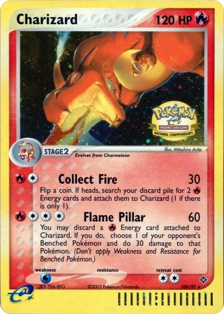 Charizard (100/097) (National Championships) [League & Championship Cards] | Exor Games Bridgewater