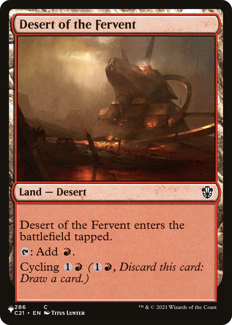 Desert of the Fervent [The List Reprints] | Exor Games Bridgewater