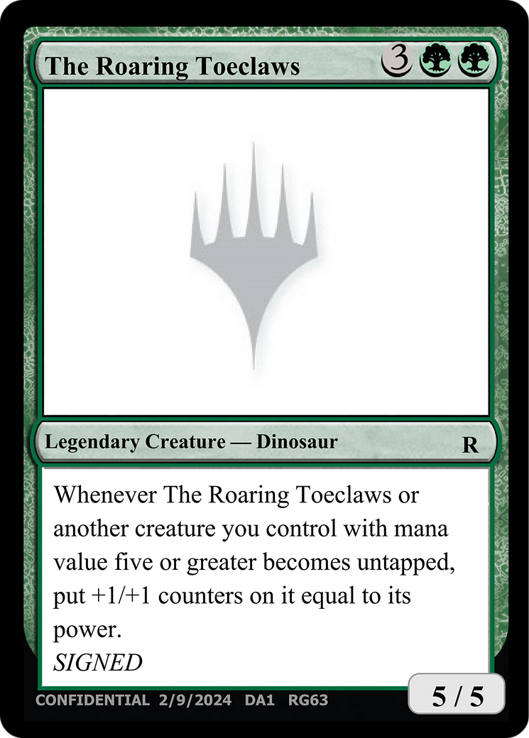 The Roaring Toeclaws [Unknown Event] | Exor Games Bridgewater