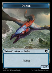 Spirit (0010) // Drake Double-Sided Token [Commander Masters Tokens] | Exor Games Bridgewater