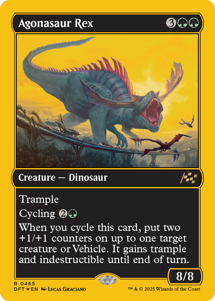 Agonasaur Rex (First-Place Foil) [Aetherdrift] | Exor Games Bridgewater