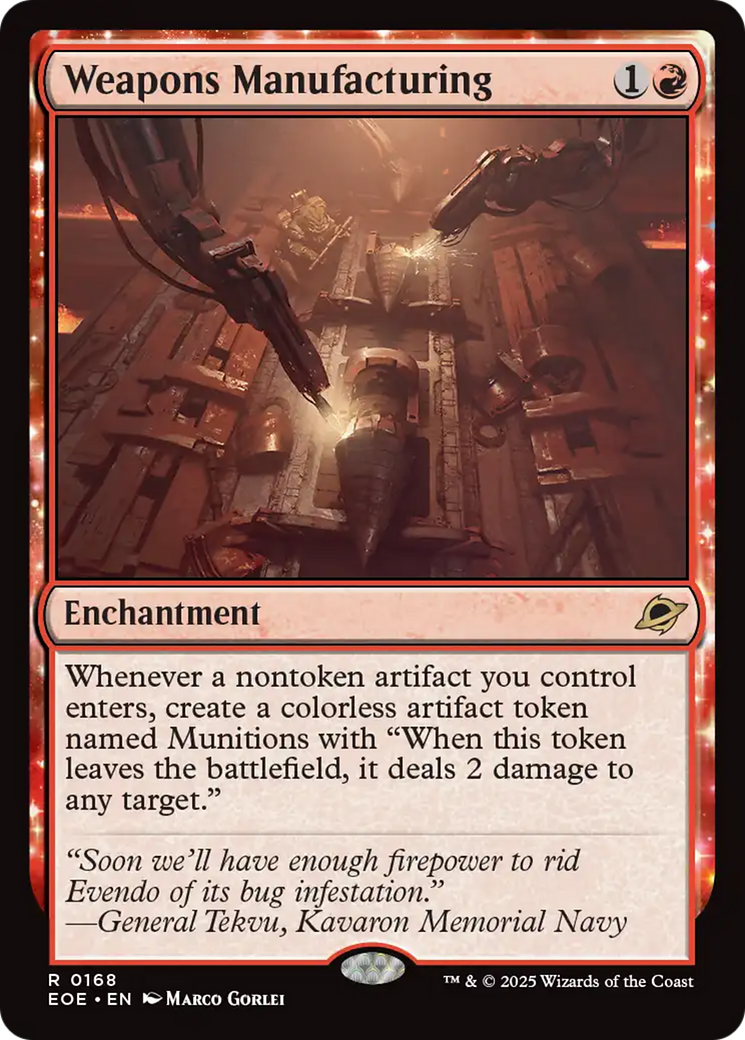 Weapons Manufacturing [Edge of Eternities] | Exor Games Bridgewater