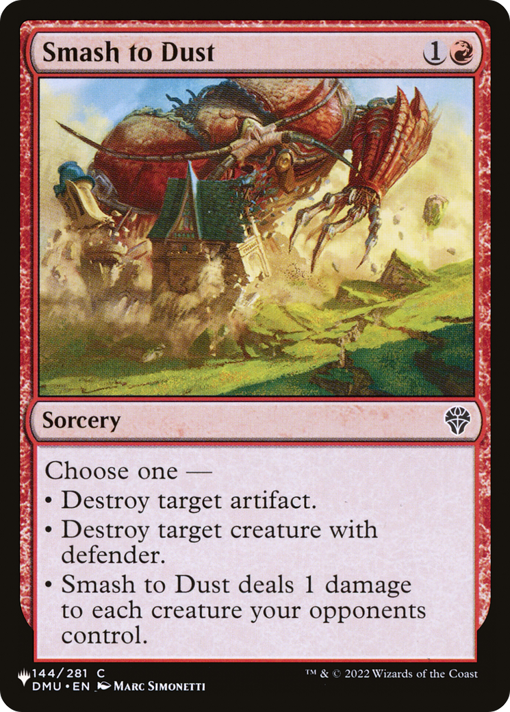 Smash to Dust [The List Reprints] | Exor Games Bridgewater