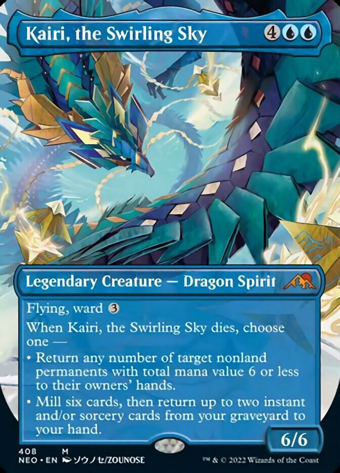 Kairi, the Swirling Sky (Borderless Alternate Art) [Kamigawa: Neon Dynasty] | Exor Games Bridgewater