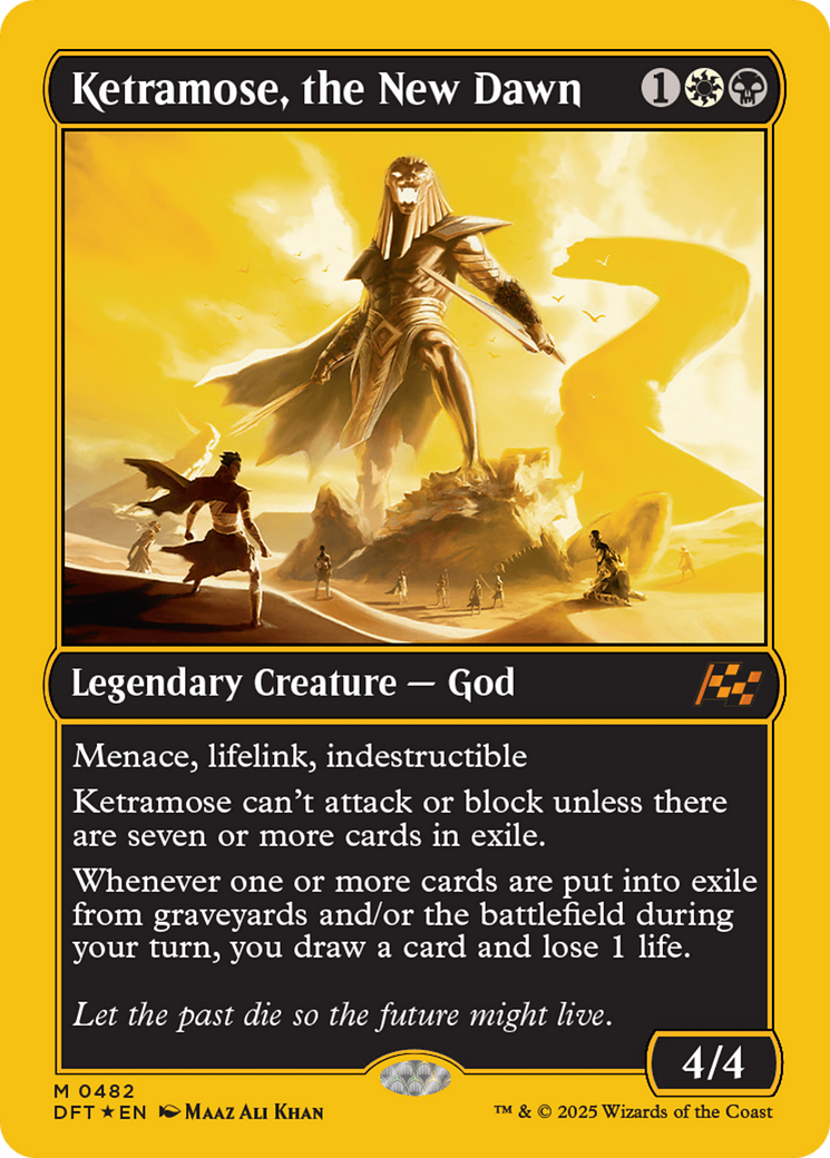 Ketramose, the New Dawn (First-Place Foil) [Aetherdrift] | Exor Games Bridgewater