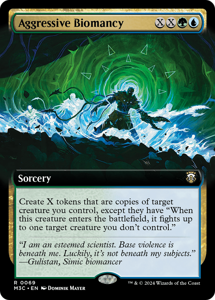 Aggressive Biomancy (Extended Art) [Modern Horizons 3 Commander] | Exor Games Bridgewater