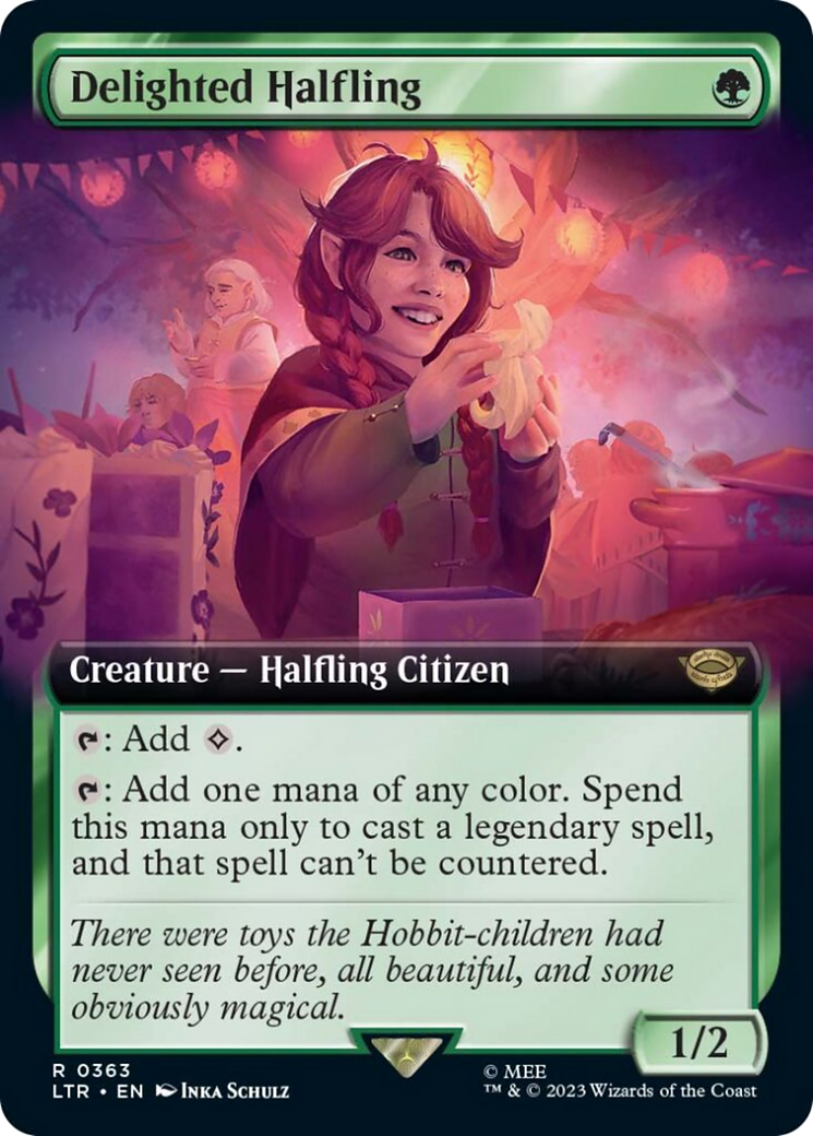 Delighted Halfling (Extended Art) [The Lord of the Rings: Tales of Middle-Earth] | Exor Games Bridgewater