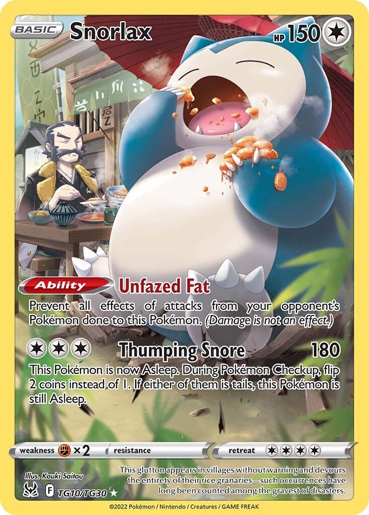 Snorlax (TG10/TG30) [Sword & Shield: Lost Origin] | Exor Games Bridgewater