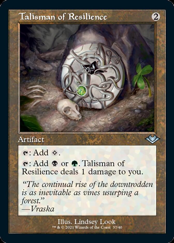 Talisman of Resilience (Retro Foil Etched) [Modern Horizons] | Exor Games Bridgewater