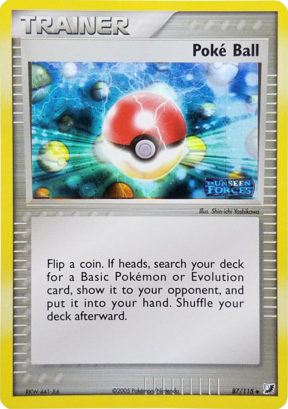 Poke Ball (87/115) (Stamped) [EX: Unseen Forces] | Exor Games Bridgewater