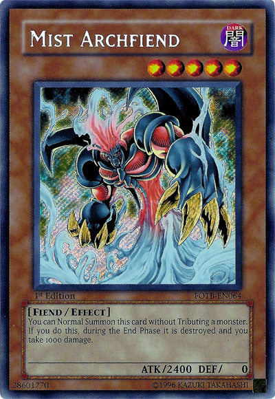 Mist Archfiend [FOTB-EN064] Secret Rare | Exor Games Bridgewater