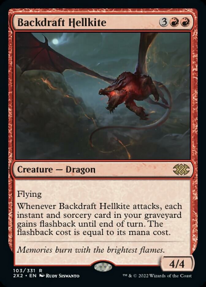 Backdraft Hellkite [Double Masters 2022] | Exor Games Bridgewater