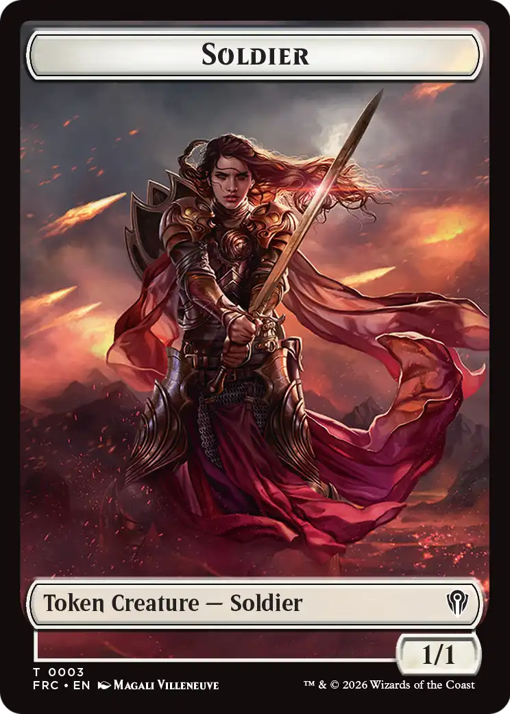 Soldier // Shark Double-Sided Token [Reality Fracture Commander Tokens] | Exor Games Bridgewater