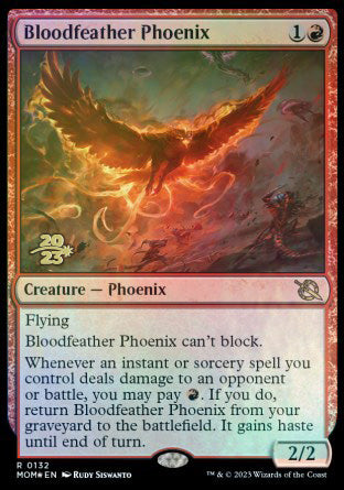 Bloodfeather Phoenix [March of the Machine Prerelease Promos] | Exor Games Bridgewater